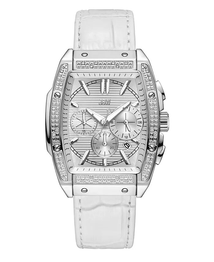 Мужские часы Echelon Chronograph из натуральной телячьей кожи белого цвета, 41 мм Jbw, серебро
Мужские часы Echelon Chronograph из натуральной телячьей кожи белого цвета, 41 мм Jbw, серебро