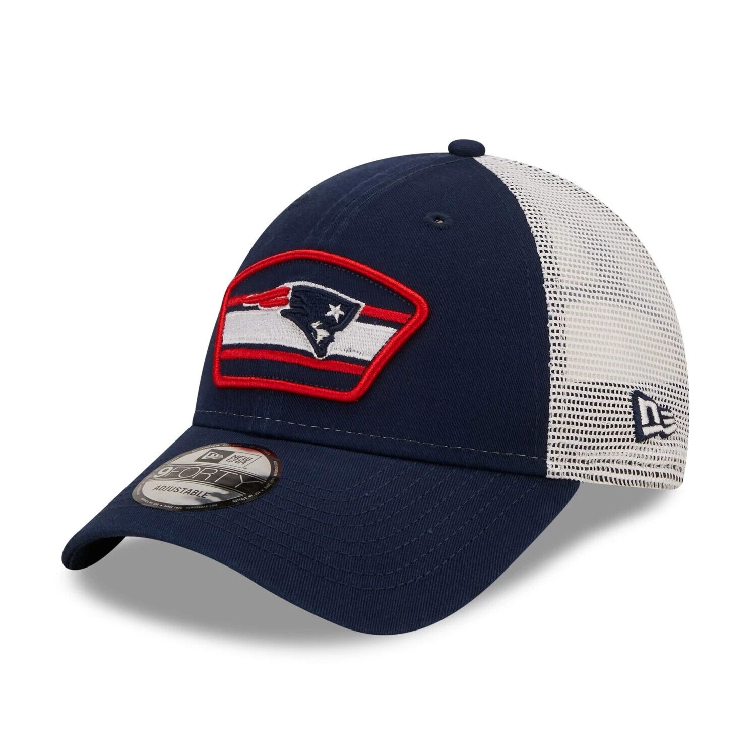 Мужская кепка New Era темно-синего/белого цвета с нашивкой-логотипом New England Patriots Trucker 9FORTY Snapback
Мужская кепка New Era темно-синего/белого цвета с нашивкой-логотипом New England Patriots Trucker 9FORTY Snapback