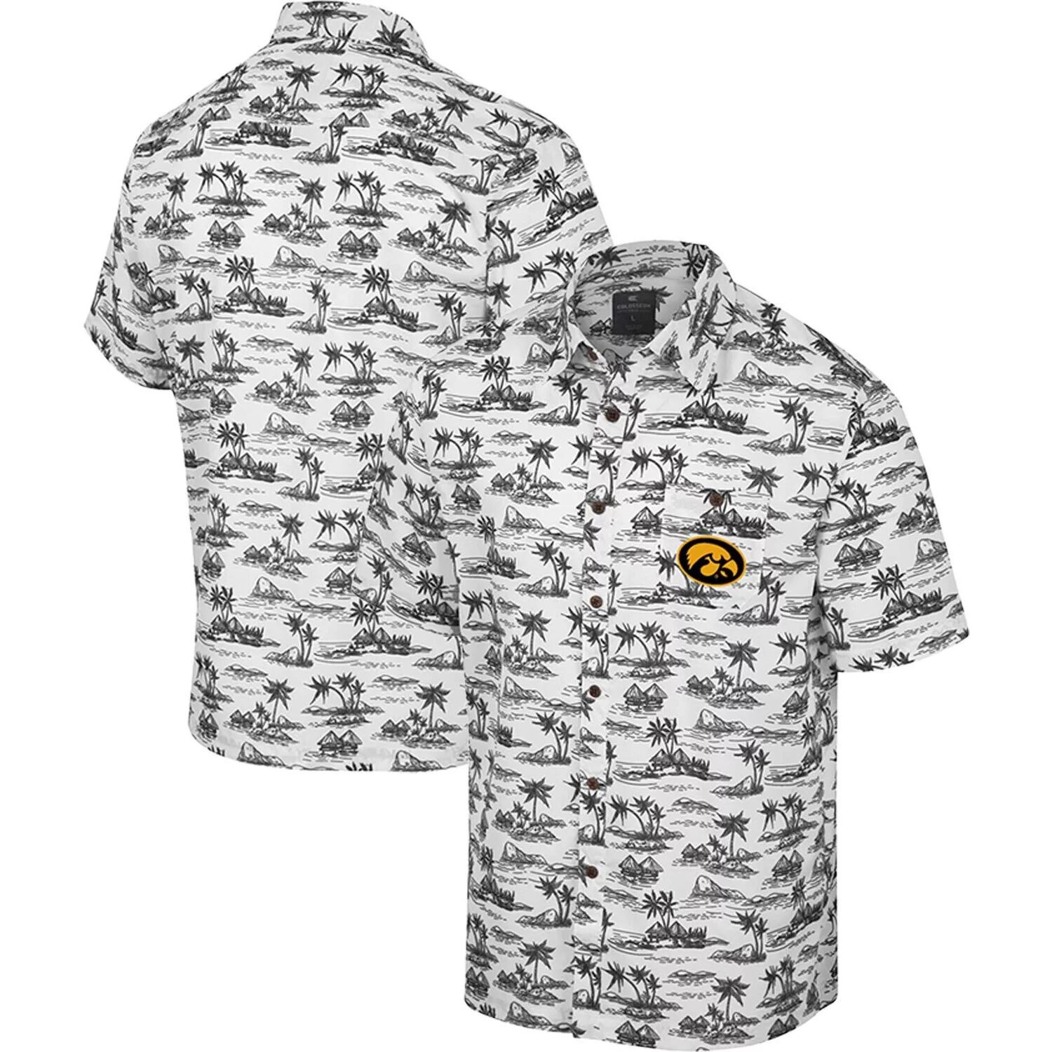 Мужская белая рубашка на пуговицах Iowa Hawkeyes Sponficient is Romantic Camp Colosseum
Мужская белая рубашка на пуговицах Iowa Hawkeyes Sponficient is Romantic Camp Colosseum