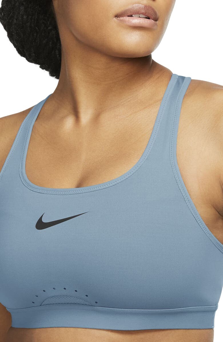 Регулируемый спортивный бюстгальтер Dri-FIT Swoosh с высокой поддержкой без подкладок NIKE, синий/черный
Регулируемый спортивный бюстгальтер Dri-FIT Swoosh с высокой поддержкой без подкладок NIKE, синий/черный