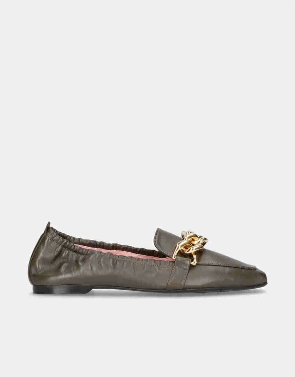 Женские лоферы из кожи наппа цвета милитари с золотой цепочкой Pretty Ballerinas, военно-зеленый
Женские лоферы из кожи наппа цвета милитари с золотой цепочкой Pretty Ballerinas, военно-зеленый