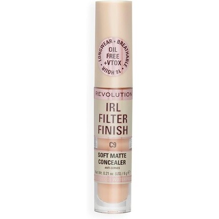 Makeup Revolution Irl Filter Finish Консилер от среднего до полного покрытия C9 6G, Revolution Beauty
Makeup Revolution Irl Filter Finish Консилер от среднего до полного покрытия C9 6G, Revolution Beauty