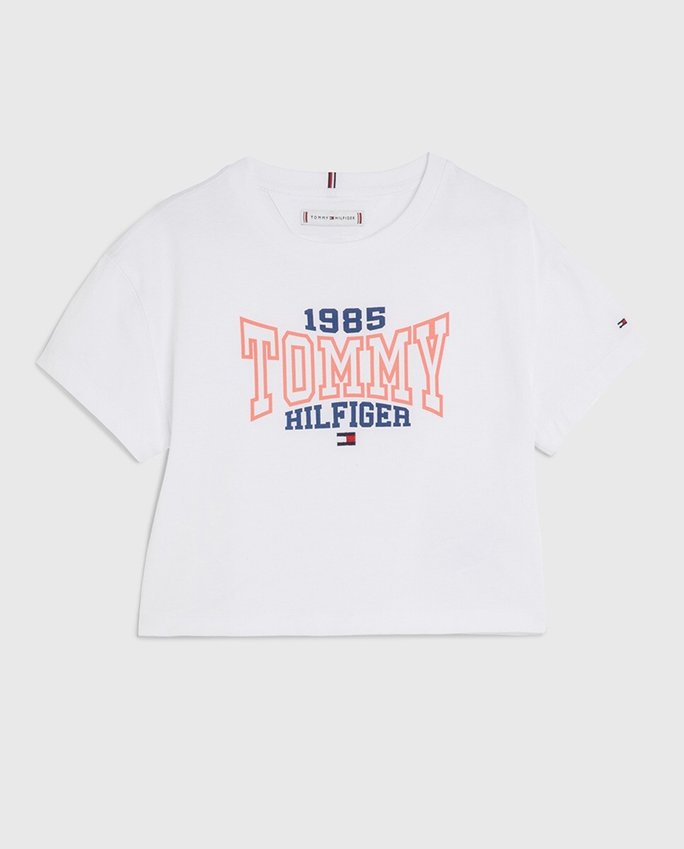 Футболка для девочки с круглым вырезом и короткими рукавами Tommy Hilfiger, белый
Футболка для девочки с круглым вырезом и короткими рукавами Tommy Hilfiger, белый