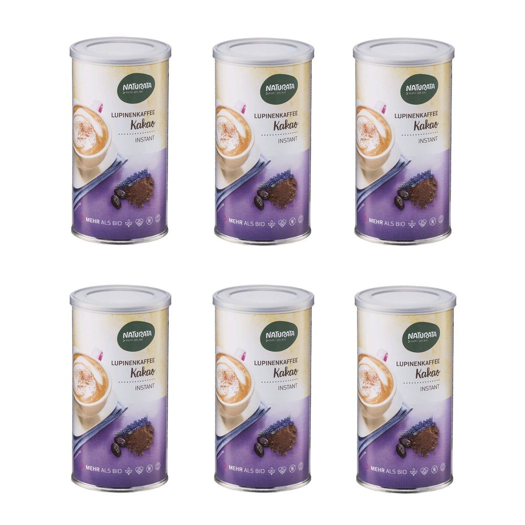 Растворимый кофе Naturata с люпином и какао в банке — 175 г x 6 — в упаковке 6 шт.
Растворимый кофе Naturata с люпином и какао в банке — 175 г x 6 — в упаковке 6 шт.