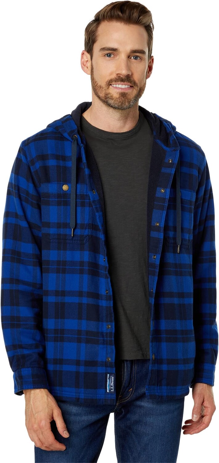 Толстовка L.L.Bean Fleece Lined Flannel Hooded Snap Front Shirt Slightly Fitted, цвет IndigoInk
Толстовка L.L.Bean Fleece Lined Flannel Hooded Snap Front Shirt Slightly Fitted, цвет IndigoInk