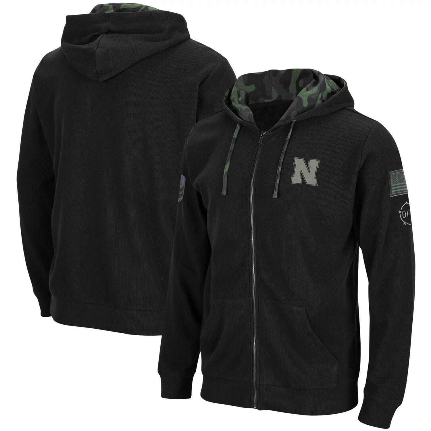 Мужская черная толстовка с капюшоном на молнии во всю длину Nebraska Huskers OHT Military Appreciation Colosseum
Мужская черная толстовка с капюшоном на молнии во всю длину Nebraska Huskers OHT Military Appreciation Colosseum