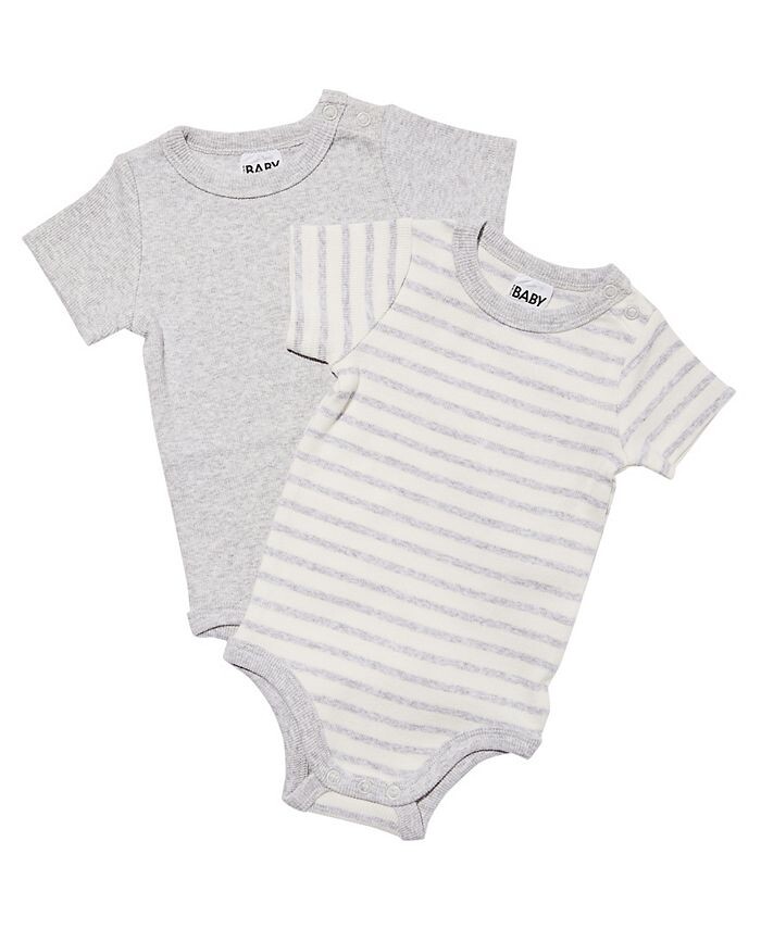 Боди Essentials с короткими рукавами для мальчиков и девочек, упаковка из 2 шт. COTTON ON, серый
Боди Essentials с короткими рукавами для мальчиков и девочек, упаковка из 2 шт. COTTON ON, серый