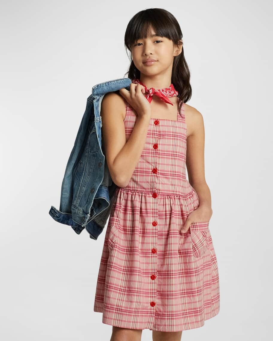 Платье из поплина с клетчатым принтом для девочки, размеры 8–16 Ralph Lauren Childrenswear
Платье из поплина с клетчатым принтом для девочки, размеры 8–16 Ralph Lauren Childrenswear
