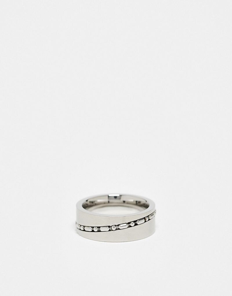 Серебряное водостойкое кольцо из нержавеющей стали ASOS DESIGN с шариковой цепочкой
Серебряное водостойкое кольцо из нержавеющей стали ASOS DESIGN с шариковой цепочкой