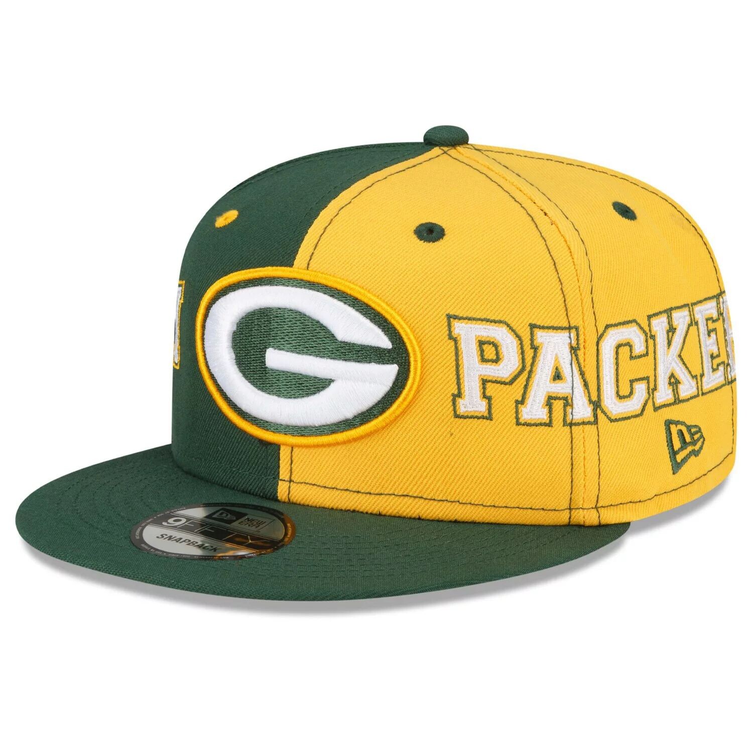 Мужская кепка New Era зеленого/золотого цвета Green Bay Packers Team Split 9FIFTY Snapback
Мужская кепка New Era зеленого/золотого цвета Green Bay Packers Team Split 9FIFTY Snapback