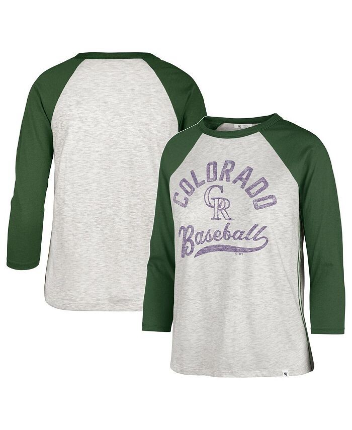 Женская серая футболка Colorado Rockies City Connect Retro Daze Ava реглан с рукавами 3/4 '47 Brand, серый
Женская серая футболка Colorado Rockies City Connect Retro Daze Ava реглан с рукавами 3/4 '47 Brand, серый