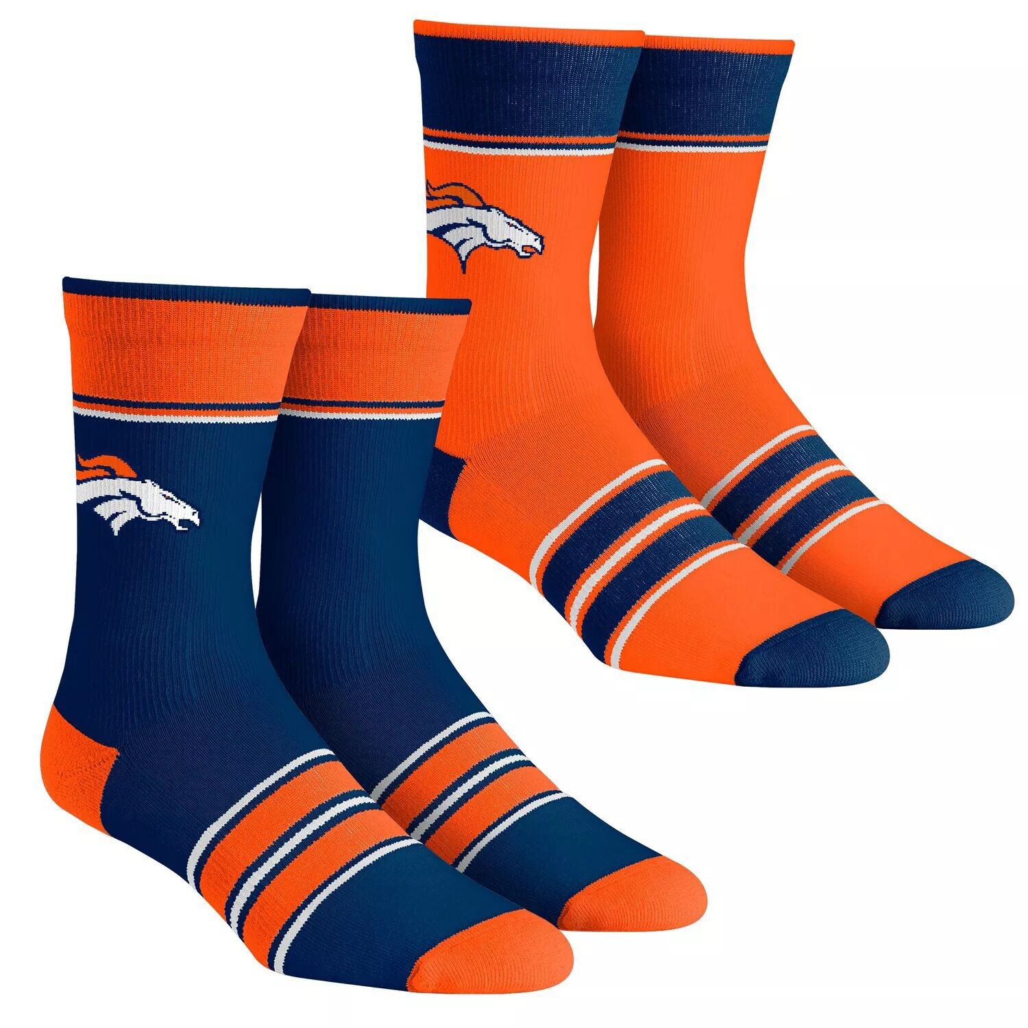 Комплект из 2 носков с несколькими полосками Youth Rock Em Denver Broncos Team Crew Unbranded
Комплект из 2 носков с несколькими полосками Youth Rock Em Denver Broncos Team Crew Unbranded