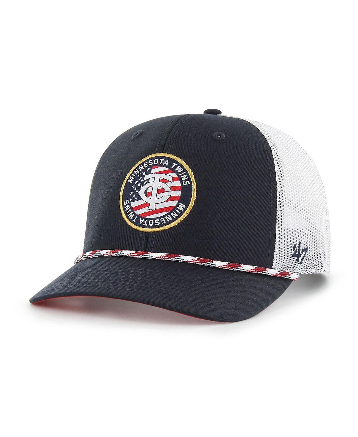 Мужская темно-синяя регулируемая шляпа Minnesota Twins Union с нашивкой Trucker '47 Brand
Мужская темно-синяя регулируемая шляпа Minnesota Twins Union с нашивкой Trucker '47 Brand