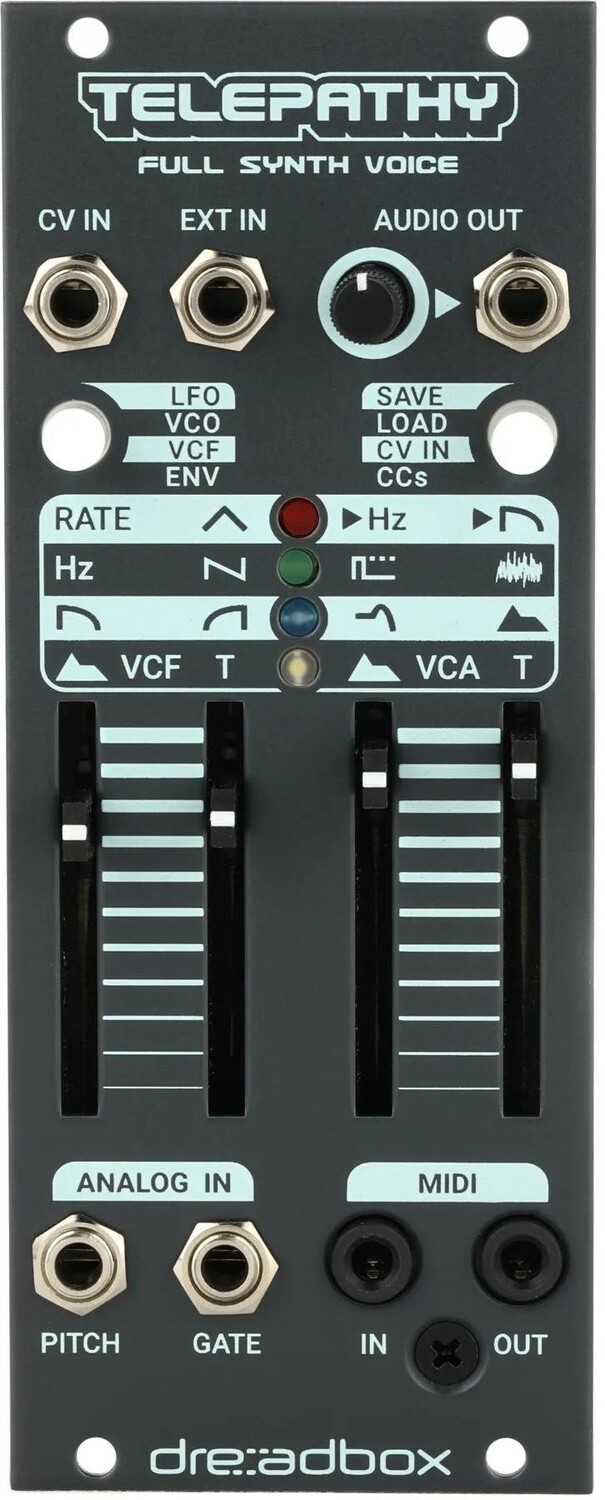 Новый аналоговый синтезатор голоса Dreadbox Telepathy Full Synth, модуль Eurorack
Новый аналоговый синтезатор голоса Dreadbox Telepathy Full Synth, модуль Eurorack