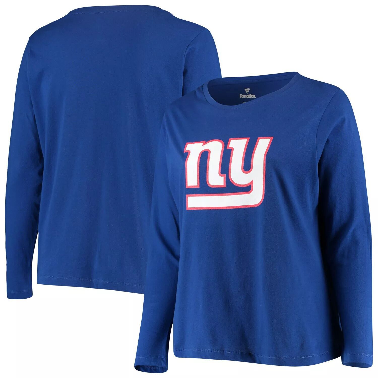 Женская футболка с длинным рукавом и логотипом Fanatics Royal New York Giants большого размера Fanatics, Синий
Женская футболка с длинным рукавом и логотипом Fanatics Royal New York Giants большого размера Fanatics, Синий