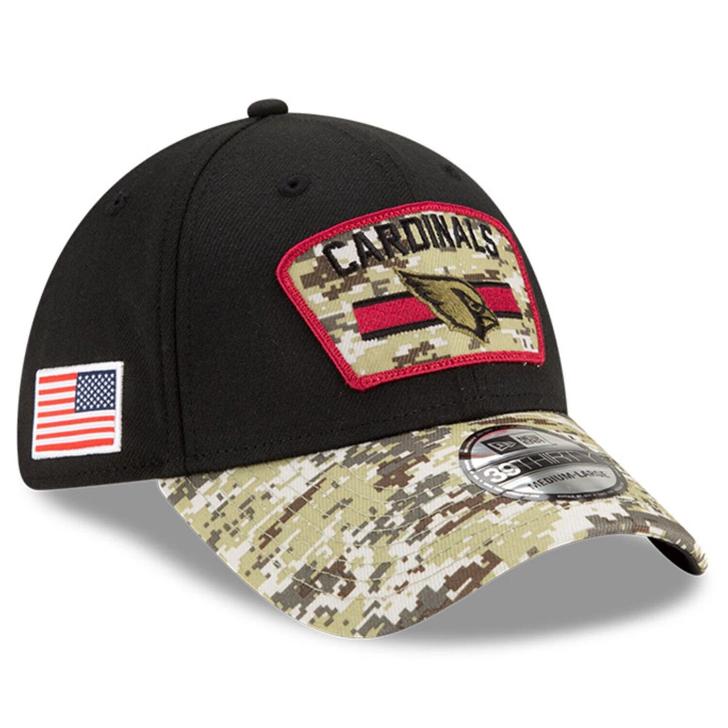 Мужская кепка New Era Black/Camo Arizona Cardinals 2021 Salute To Service 39THIRTY Flex Hat
Мужская кепка New Era Black/Camo Arizona Cardinals 2021 Salute To Service 39THIRTY Flex Hat