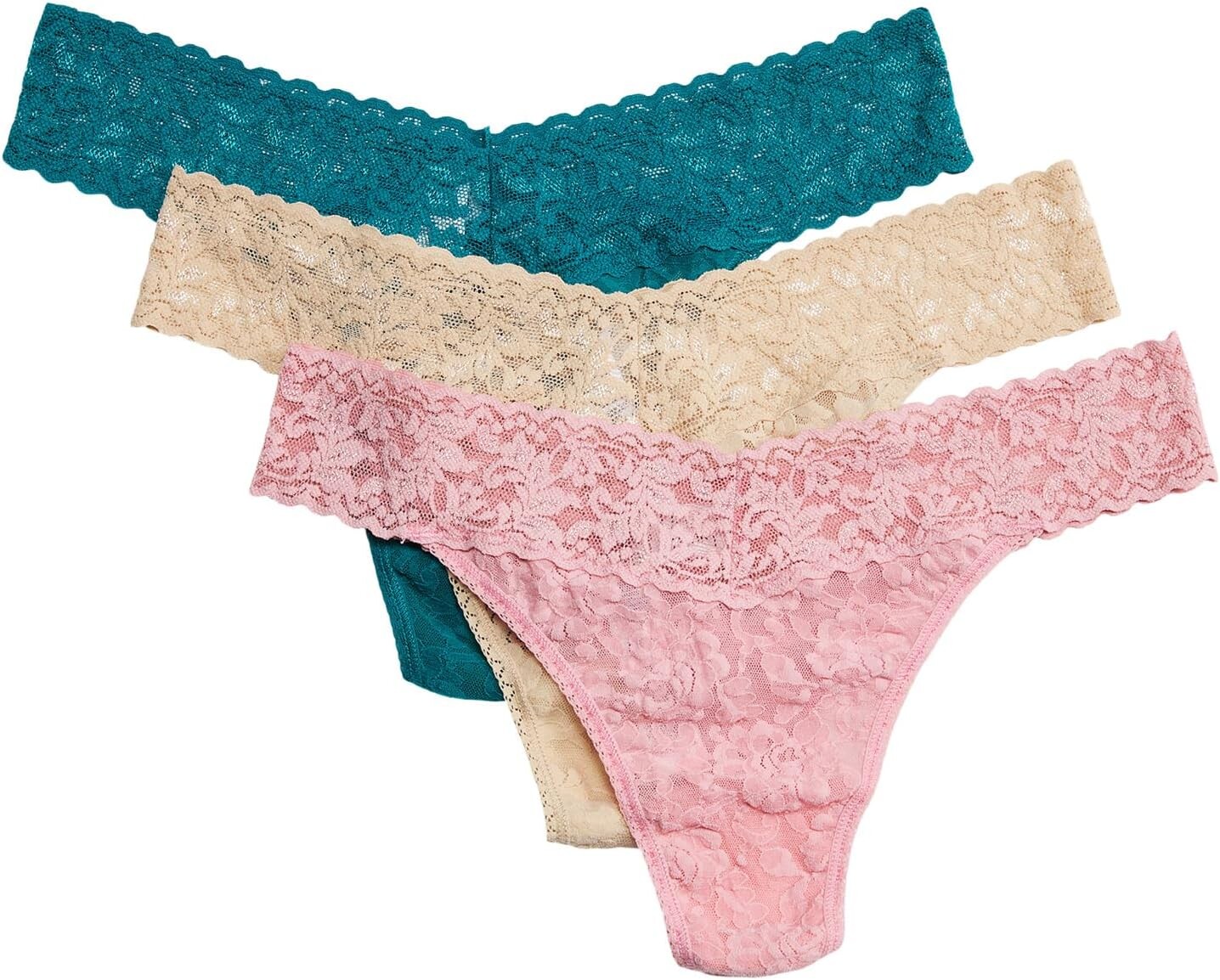 Комплект из 3 кружевных стрингов Signature с оригинальной посадкой Hanky Panky, цвет Meadow Rose/Sand/Moodstone
Комплект из 3 кружевных стрингов Signature с оригинальной посадкой Hanky Panky, цвет Meadow Rose/Sand/Moodstone