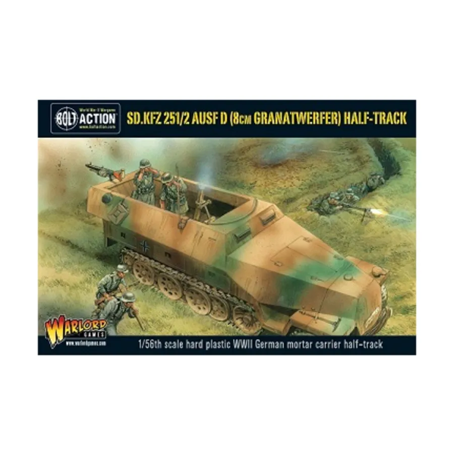 SD.KFZ 251/2 Ausf D (8cm Granatwerfer) Полугусеничный, Bolt Action - German - SD. KFZ (28mm)
SD.KFZ 251/2 Ausf D (8cm Granatwerfer) Полугусеничный, Bolt Action - German - SD. KFZ (28mm)