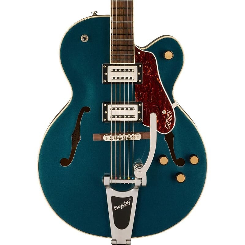 Электрогитара Gretsch G2420T Streamliner Hollow Body with Bigsby - Midnight Sapphire
Электрогитара Gretsch G2420T Streamliner Hollow Body with Bigsby - Midnight Sapphire