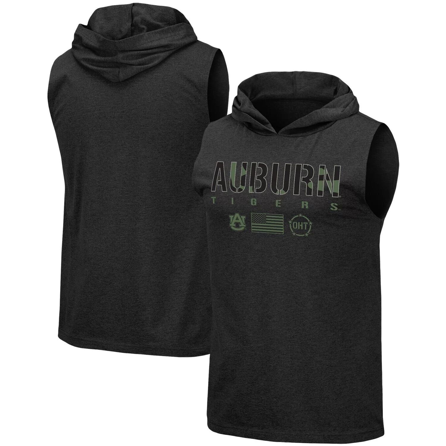 Мужская футболка без рукавов с капюшоном и камуфляжным логотипом Colosseum Black Auburn Tigers OHT Military Appreciation Camo Logo
Мужская футболка без рукавов с капюшоном и камуфляжным логотипом Colosseum Black Auburn Tigers OHT Military Appreciation Camo Logo