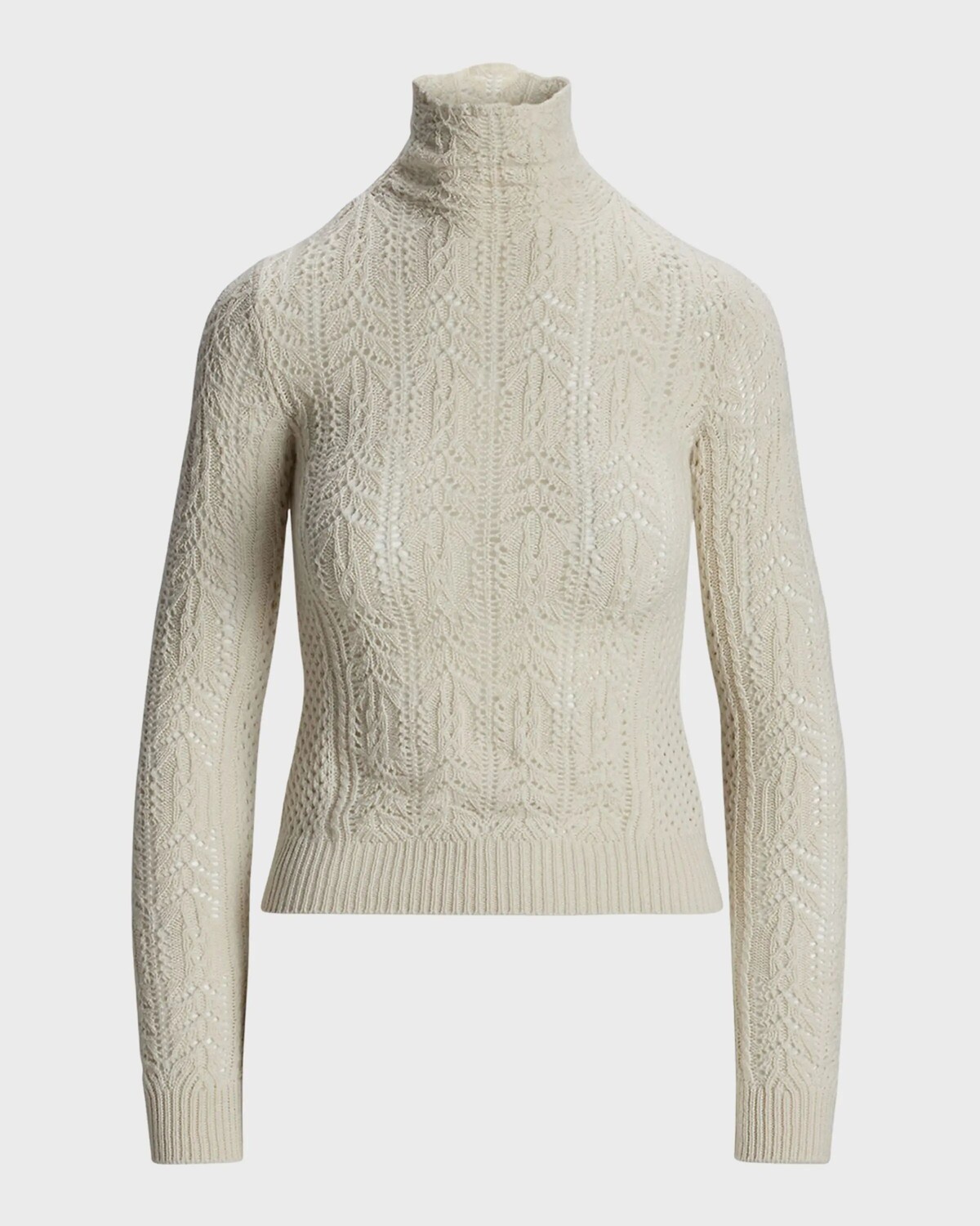 Кашемировый свитер с воротником-воронкой и пуантами Ralph Lauren Collection, цвет Cream
Кашемировый свитер с воротником-воронкой и пуантами Ralph Lauren Collection, цвет Cream
