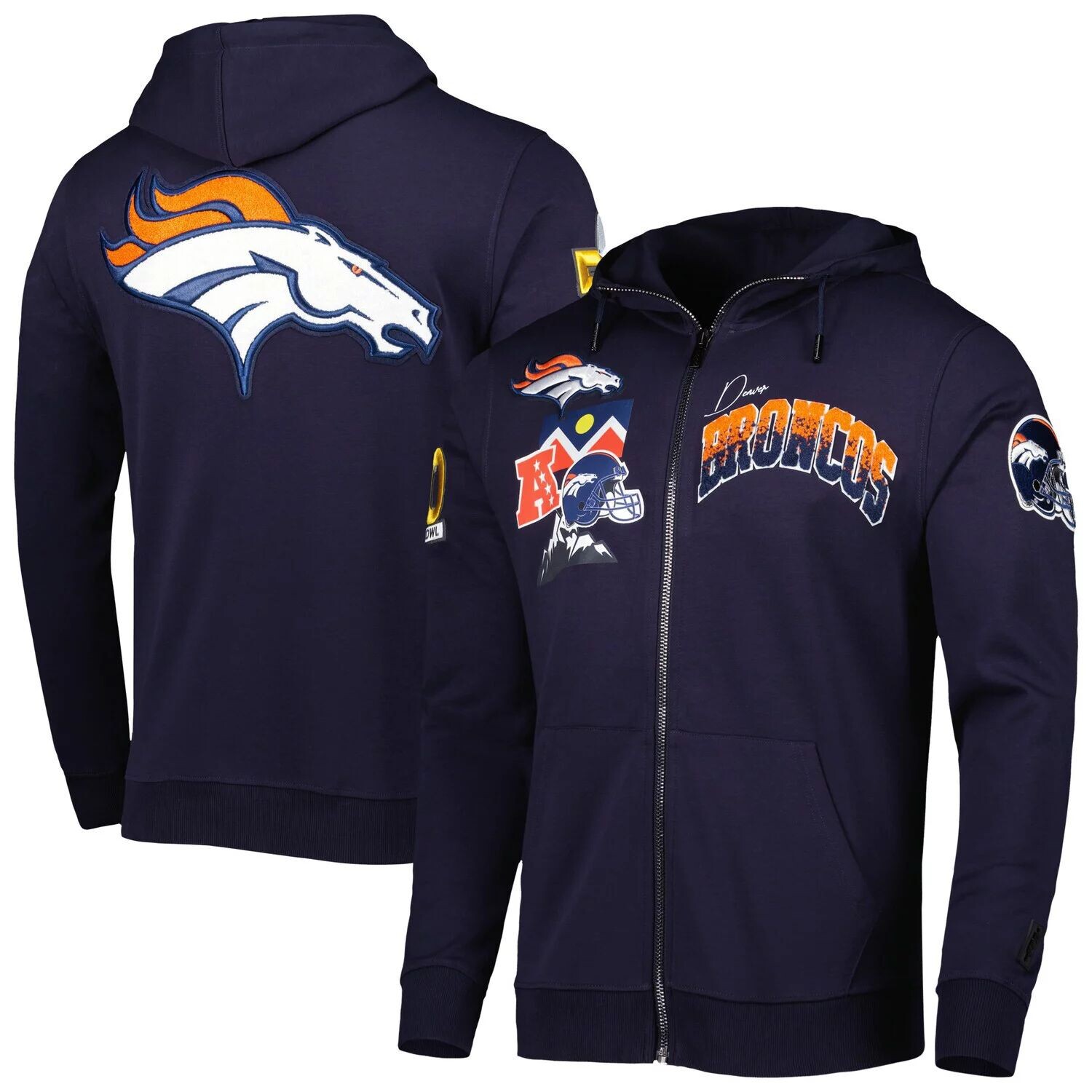 Мужская толстовка с молнией во всю длину Pro Standard темно-синего цвета Denver Broncos Hometown, Синий
Мужская толстовка с молнией во всю длину Pro Standard темно-синего цвета Denver Broncos Hometown, Синий