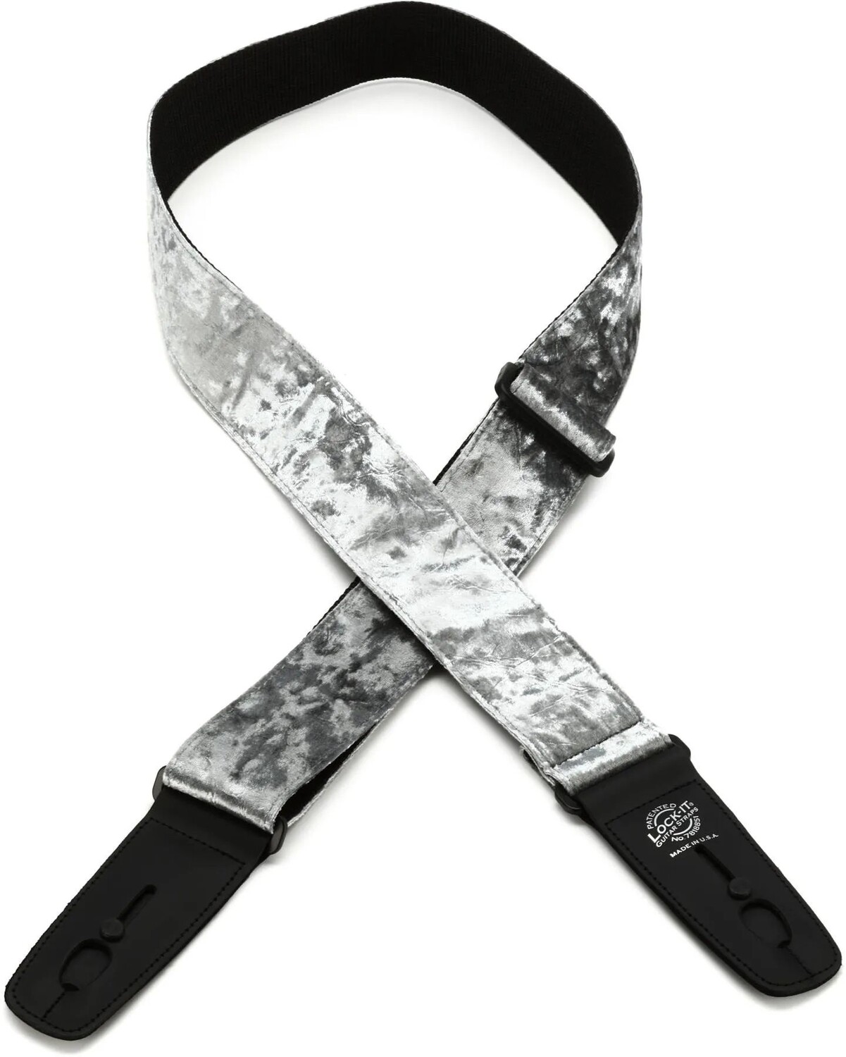 Ремешок для гитары Lock-It Straps LIS-073CV2-SLV из бархатного бархата — серебристый
Ремешок для гитары Lock-It Straps LIS-073CV2-SLV из бархатного бархата — серебристый