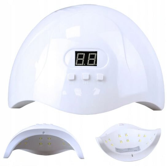 УФ/LED лампа для ногтей 54Вт X3 для гибридных лаков с блоком питания и USB-кабелем, белая, Inna marka
УФ/LED лампа для ногтей 54Вт X3 для гибридных лаков с блоком питания и USB-кабелем, белая, Inna marka