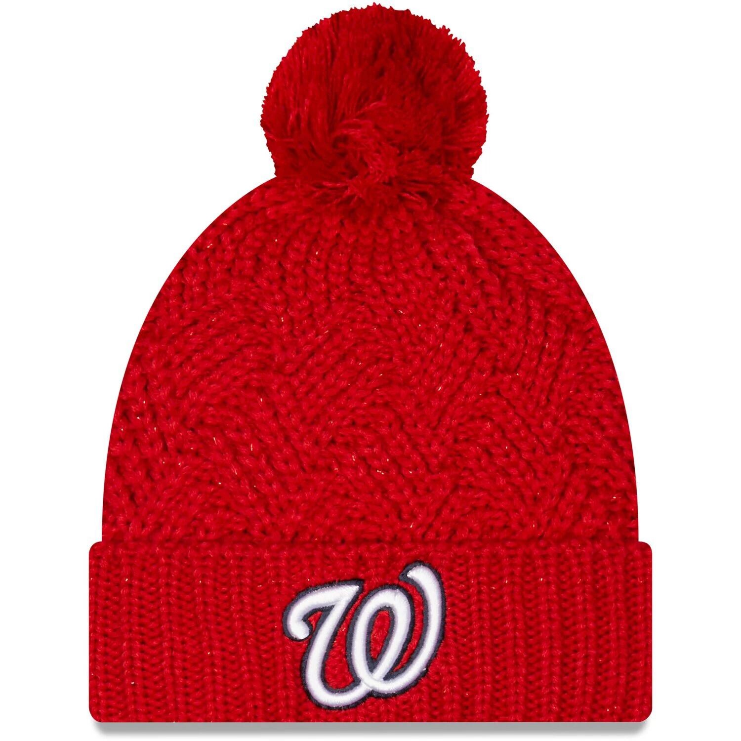 Женская красная вязаная шапка New Era Washington Nationals с манжетами и помпоном New Era
Женская красная вязаная шапка New Era Washington Nationals с манжетами и помпоном New Era