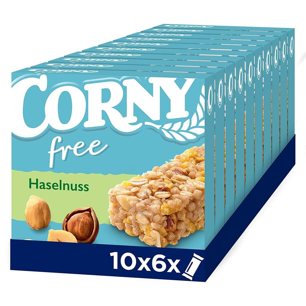Батончик Corny Muesli без лесных орехов, цельнозерновые кукурузные хлопья, 6x20 г, упаковка из 10 шт. Schwartau Werke
Батончик Corny Muesli без лесных орехов, цельнозерновые кукурузные хлопья, 6x20 г, упаковка из 10 шт. Schwartau Werke