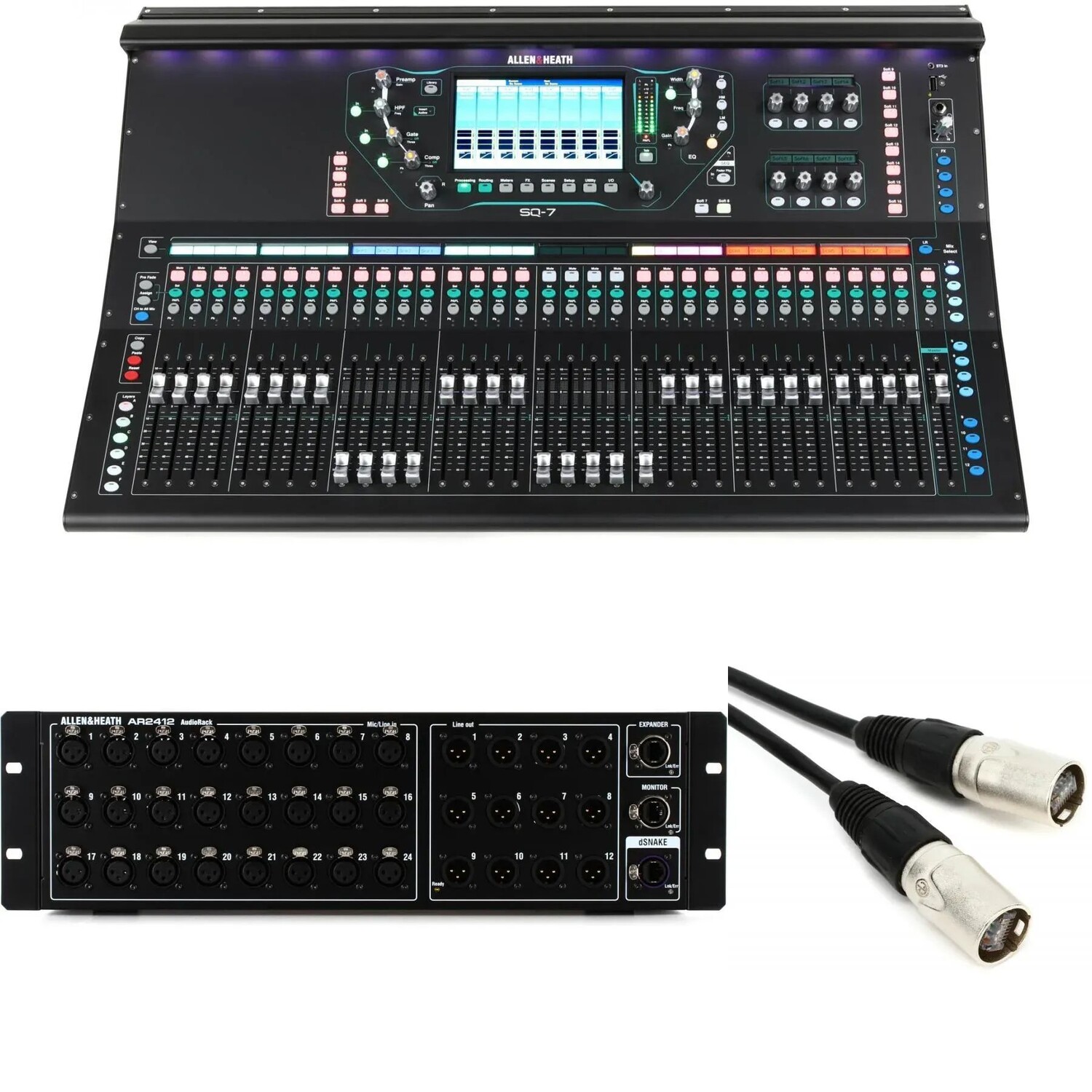 Комплект 48-канального цифрового микшера Allen & Heath SQ-7 и сценического бокса
Комплект 48-канального цифрового микшера Allen & Heath SQ-7 и сценического бокса
