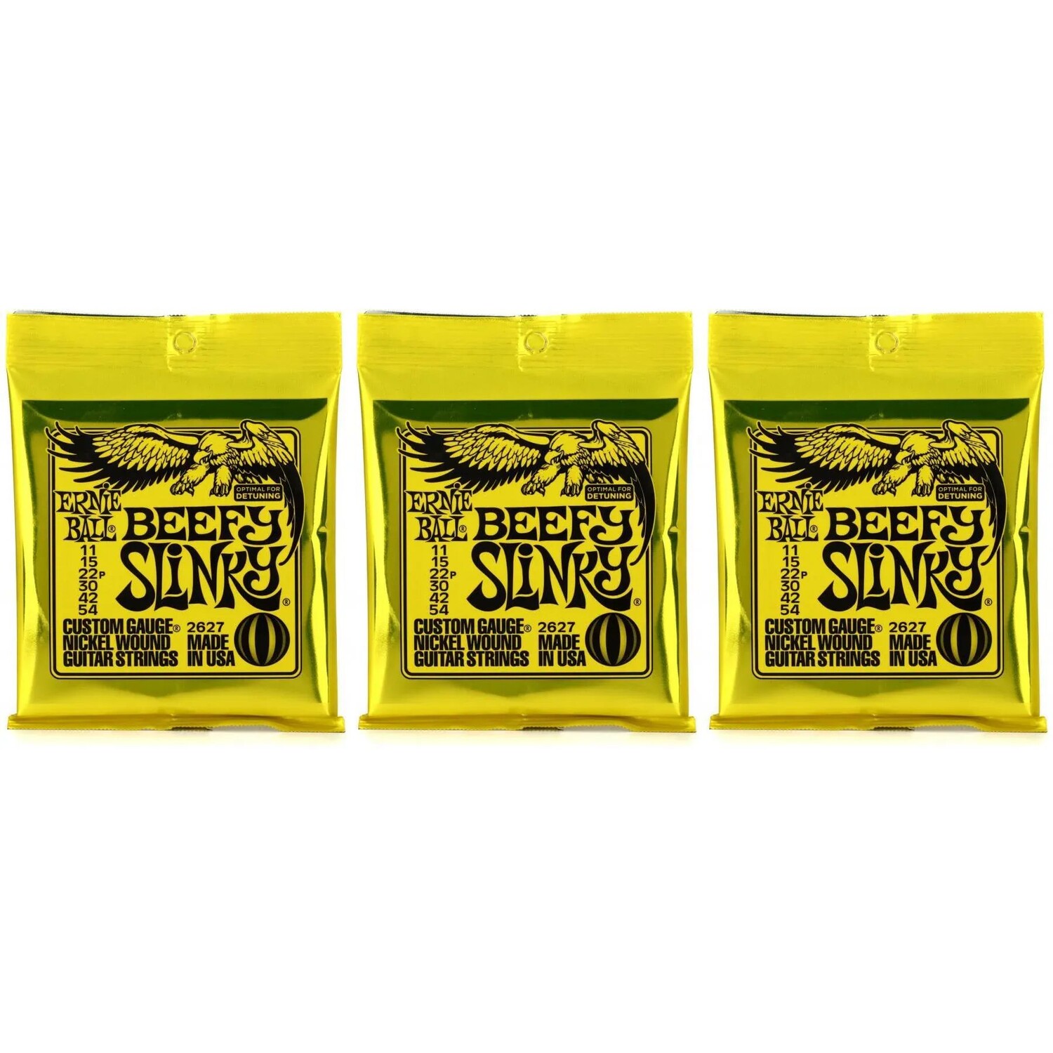 Струны для электрогитары Ernie Ball 2627 Beefy Slinky с никелевой обмоткой — .011-.054 (3 шт.)
Струны для электрогитары Ernie Ball 2627 Beefy Slinky с никелевой обмоткой — .011-.054 (3 шт.)