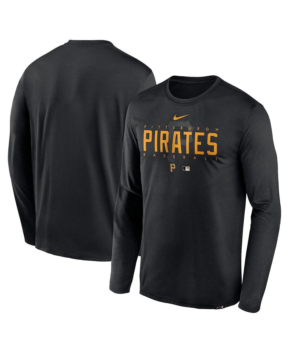 Мужская черная футболка с длинным рукавом Pittsburgh Pirates Authentic Collection Team Logo Legend Performance Nike, Черный
Мужская черная футболка с длинным рукавом Pittsburgh Pirates Authentic Collection Team Logo Legend Performance Nike, Черный