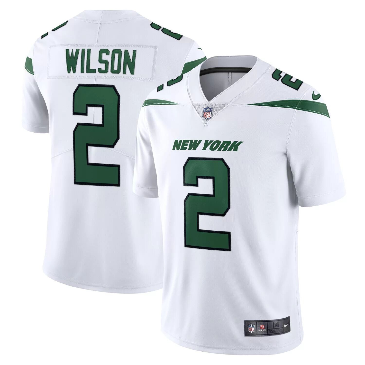 Мужская белая майка Zach Wilson Spotlight New York Jets Vapor Limited Nike, Белый
Мужская белая майка Zach Wilson Spotlight New York Jets Vapor Limited Nike, Белый