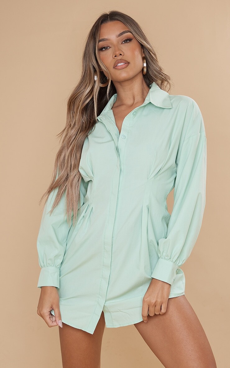PrettyLittleThing Платье-рубашка с длинными рукавами и приталенной талией цвета хаки Sage
PrettyLittleThing Платье-рубашка с длинными рукавами и приталенной талией цвета хаки Sage