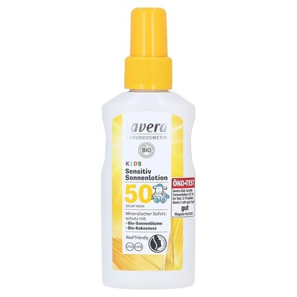 Sensitiv Sunscreen Kids Spf 50+ 100 мл — сертифицированная веганская натуральная защита от солнца, Lavera
Sensitiv Sunscreen Kids Spf 50+ 100 мл — сертифицированная веганская натуральная защита от солнца, Lavera