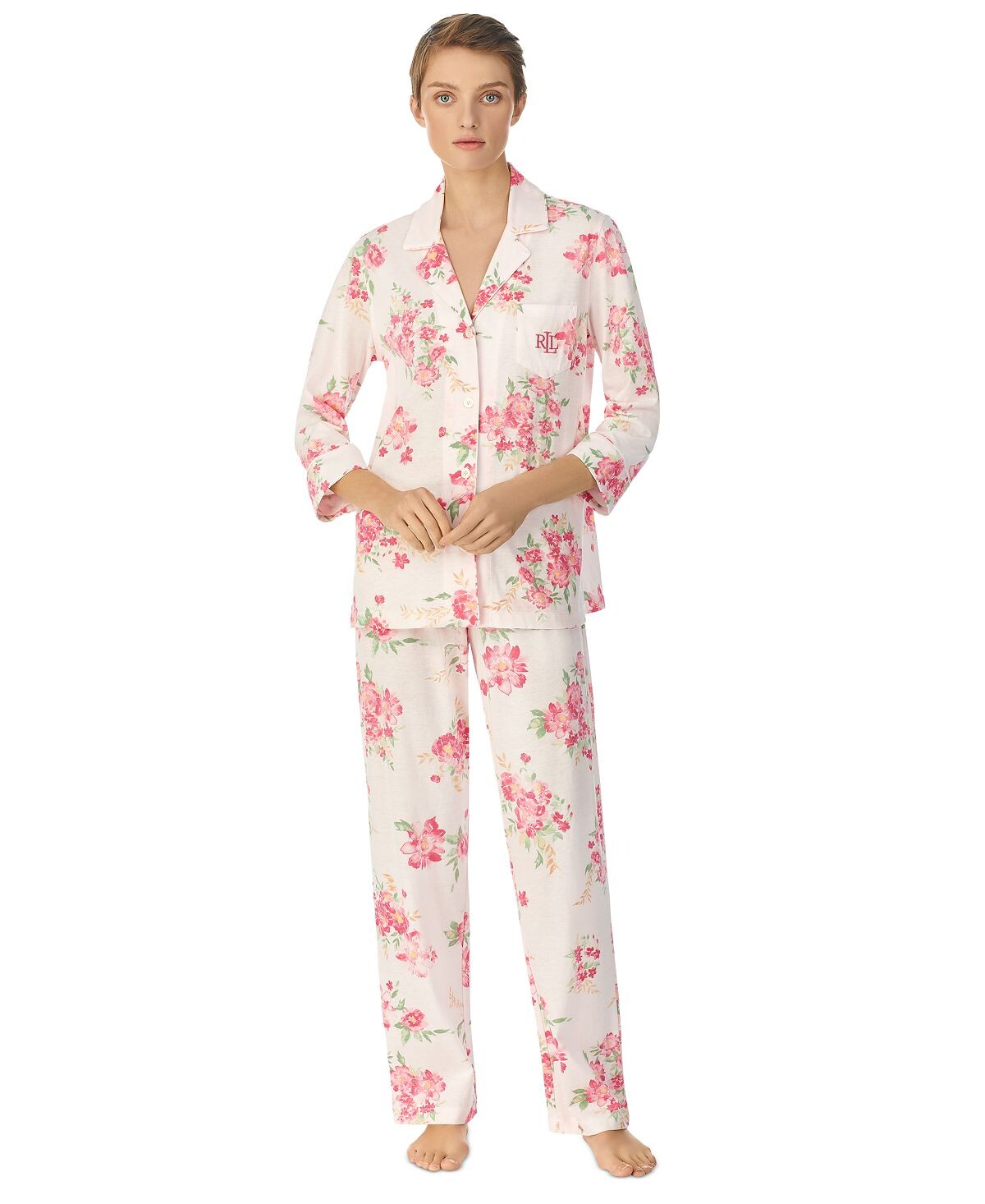 Женские 2 шт. Пижамный комплект с зубчатым воротником Lauren Ralph Lauren
Женские 2 шт. Пижамный комплект с зубчатым воротником Lauren Ralph Lauren