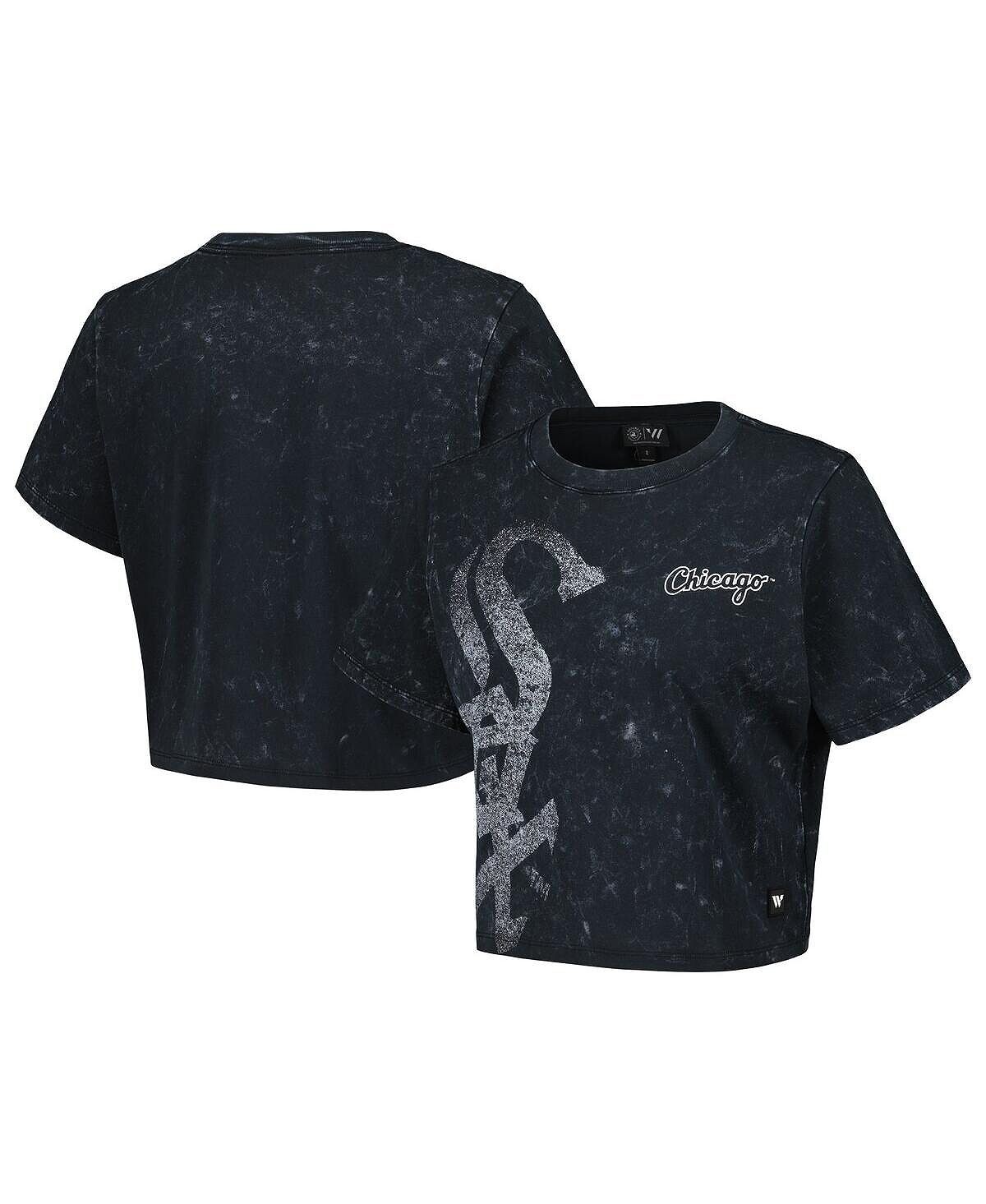 Женская черная укороченная футболка Chicago White Sox The Wild Collective, черный
Женская черная укороченная футболка Chicago White Sox The Wild Collective, черный