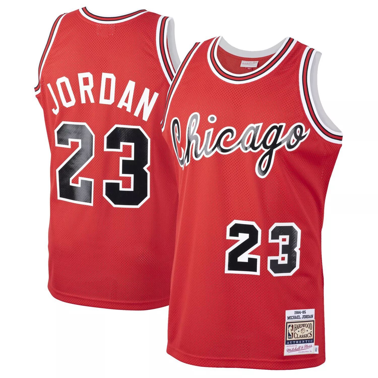 Мужская аутентичная майка для новичков Mitchell & Ness Michael Jordan Red Chicago Bulls 1984-85 гг.
Мужская аутентичная майка для новичков Mitchell & Ness Michael Jordan Red Chicago Bulls 1984-85 гг.