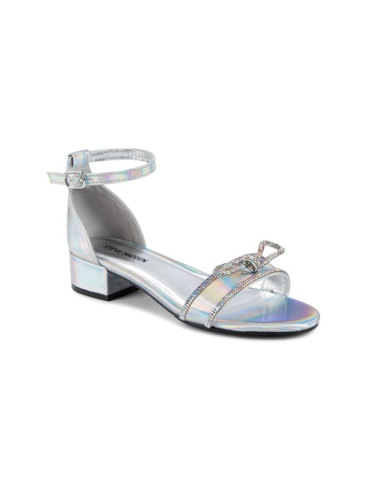 Сандалии Jblingy для девочек на блочном каблуке, украшенные стразами Steve Madden, серебро
Сандалии Jblingy для девочек на блочном каблуке, украшенные стразами Steve Madden, серебро