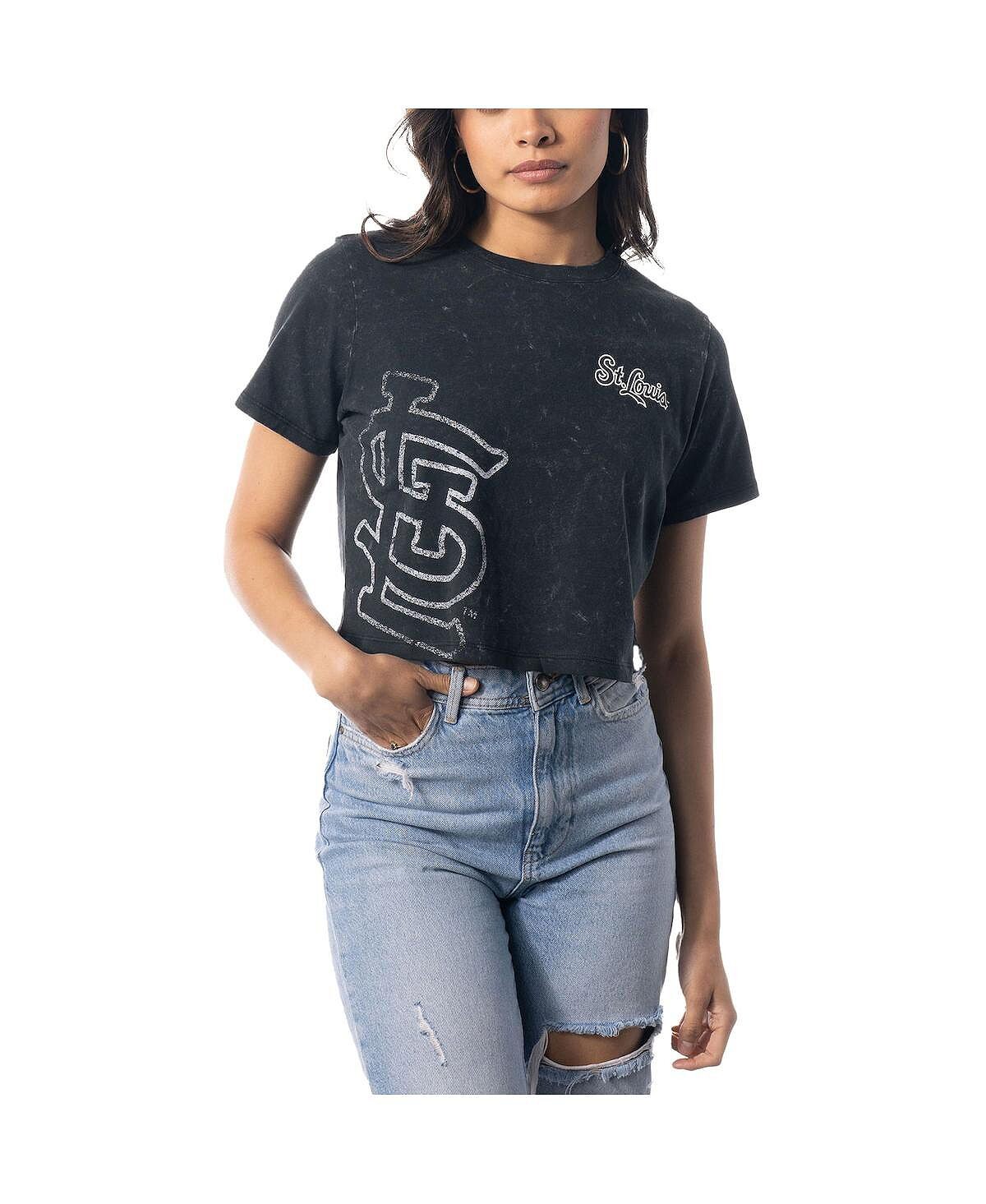 Женская черная укороченная футболка St. Louis Cardinals The Wild Collective, черный
Женская черная укороченная футболка St. Louis Cardinals The Wild Collective, черный
