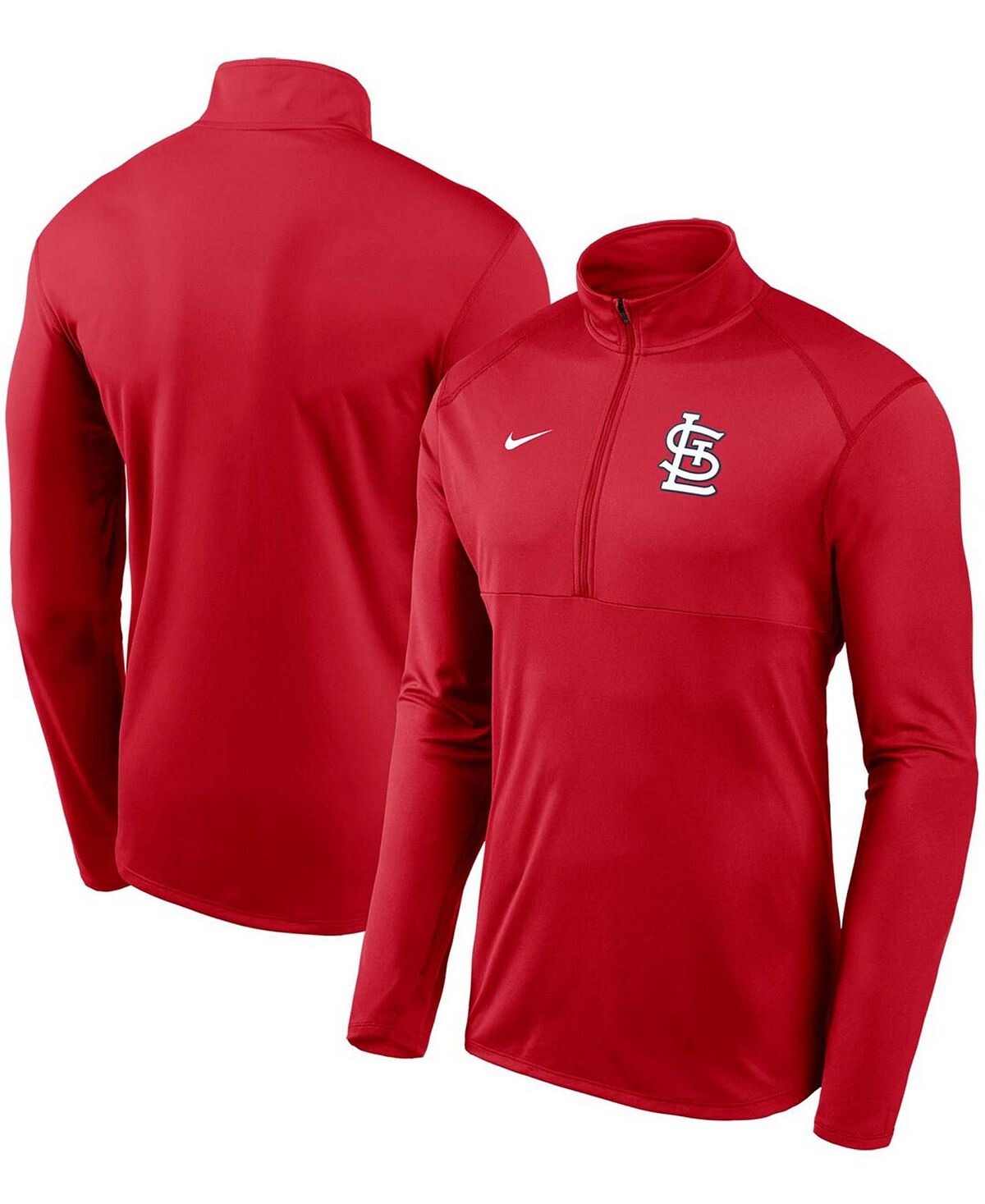Мужской красный пуловер с логотипом команды St. Louis Cardinals Big and Tall Element Performance с молнией до половины длины Nike
Мужской красный пуловер с логотипом команды St. Louis Cardinals Big and Tall Element Performance с молнией до половины длины Nike