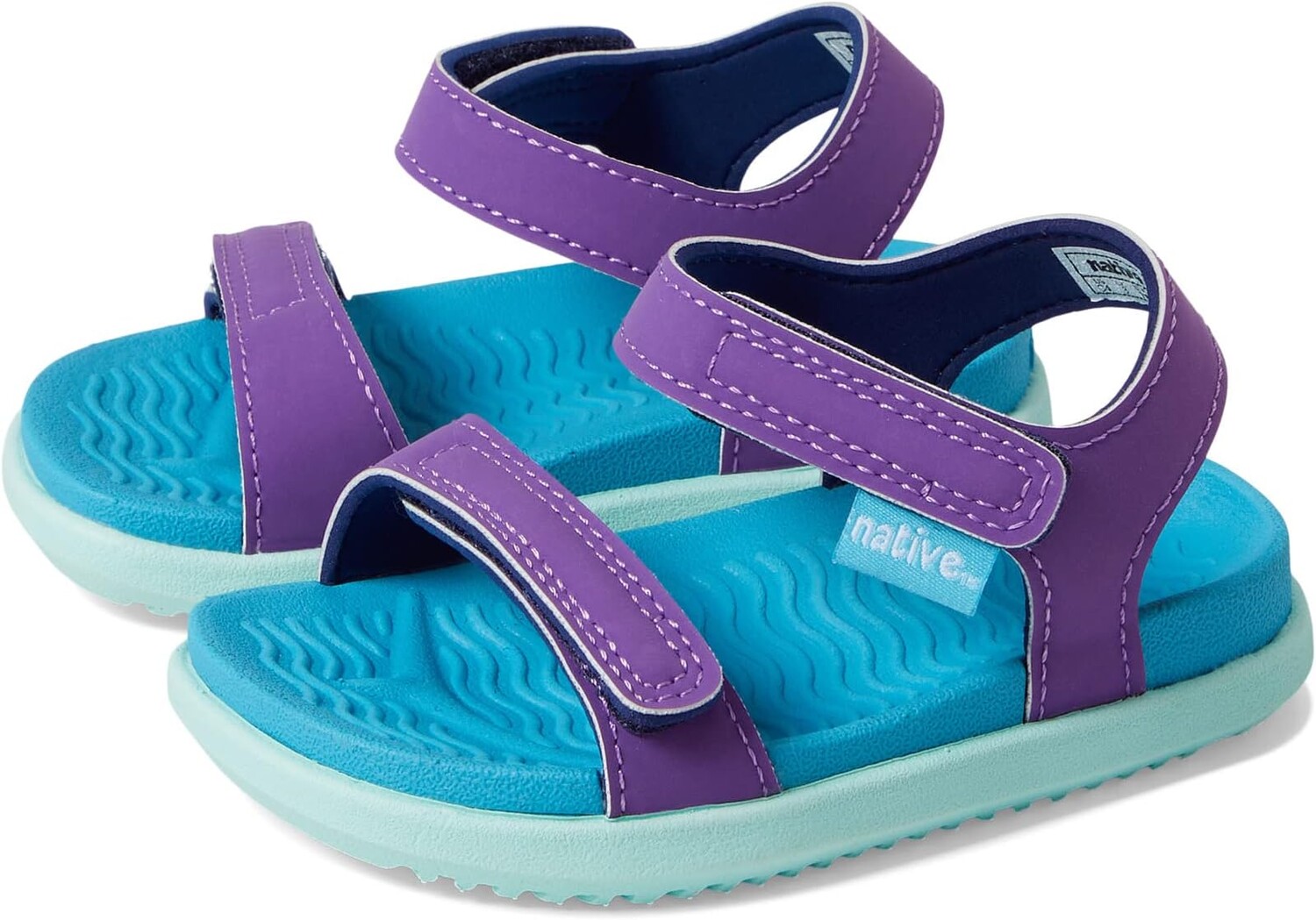 Сандалии на плоской подошве Charley Sugarlite Native Shoes Kids, цвет Starfish Purple/Maria Blue/Hydrangea Blue
Сандалии на плоской подошве Charley Sugarlite Native Shoes Kids, цвет Starfish Purple/Maria Blue/Hydrangea Blue