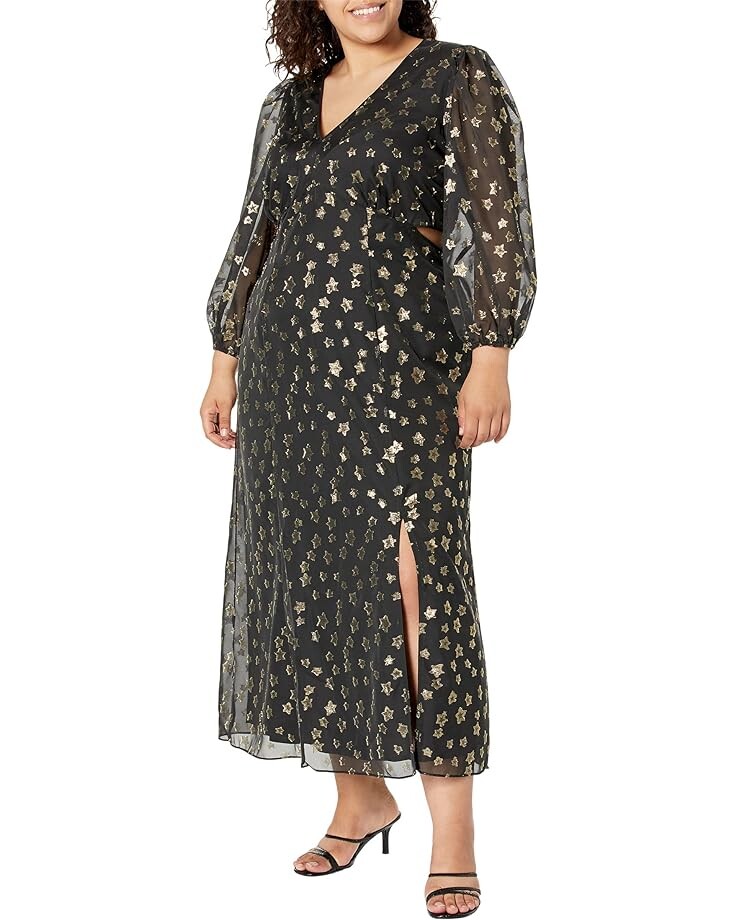 Платье Donna Morgan Plus Size Long Sleeve Maxi Dress with Gold Stars, цвет Black/Gold
Платье Donna Morgan Plus Size Long Sleeve Maxi Dress with Gold Stars, цвет Black/Gold