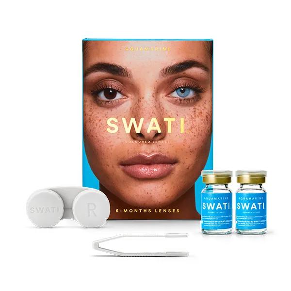 Цветные контактные линзы 6 месяцев 6-Months Coloured Lenses Swati, цвет aquamarine
Цветные контактные линзы 6 месяцев 6-Months Coloured Lenses Swati, цвет aquamarine