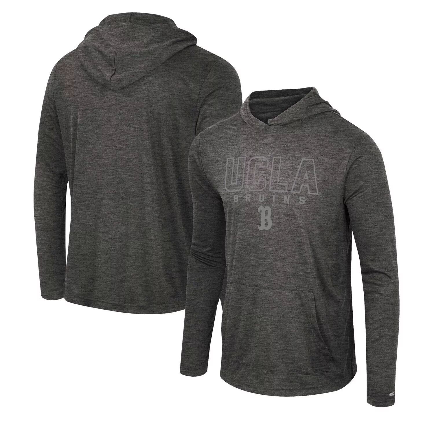 Мужская футболка с капюшоном и длинными рукавами Colosseum Heather Black UCLA Bruins Slub
Мужская футболка с капюшоном и длинными рукавами Colosseum Heather Black UCLA Bruins Slub