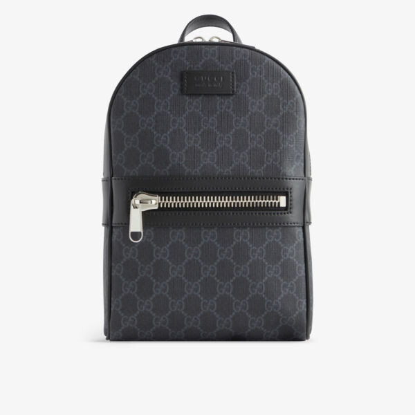Рюкзак из кожи и холста с покрытием, украшенный монограммой Gucci, цвет blk/blk/brb/blk
Рюкзак из кожи и холста с покрытием, украшенный монограммой Gucci, цвет blk/blk/brb/blk