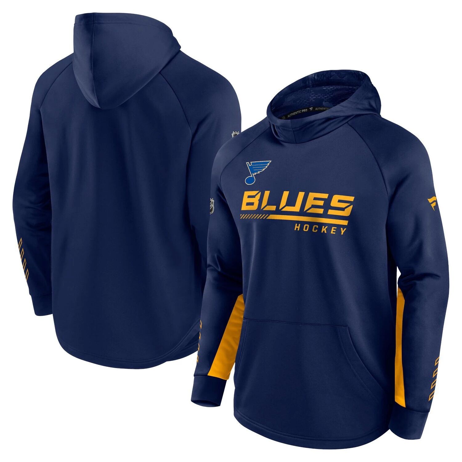Мужской темно-синий пуловер с капюшоном Fanatics St. Louis Blues Authentic Pro Locker Room с капюшоном и регланами
Мужской темно-синий пуловер с капюшоном Fanatics St. Louis Blues Authentic Pro Locker Room с капюшоном и регланами