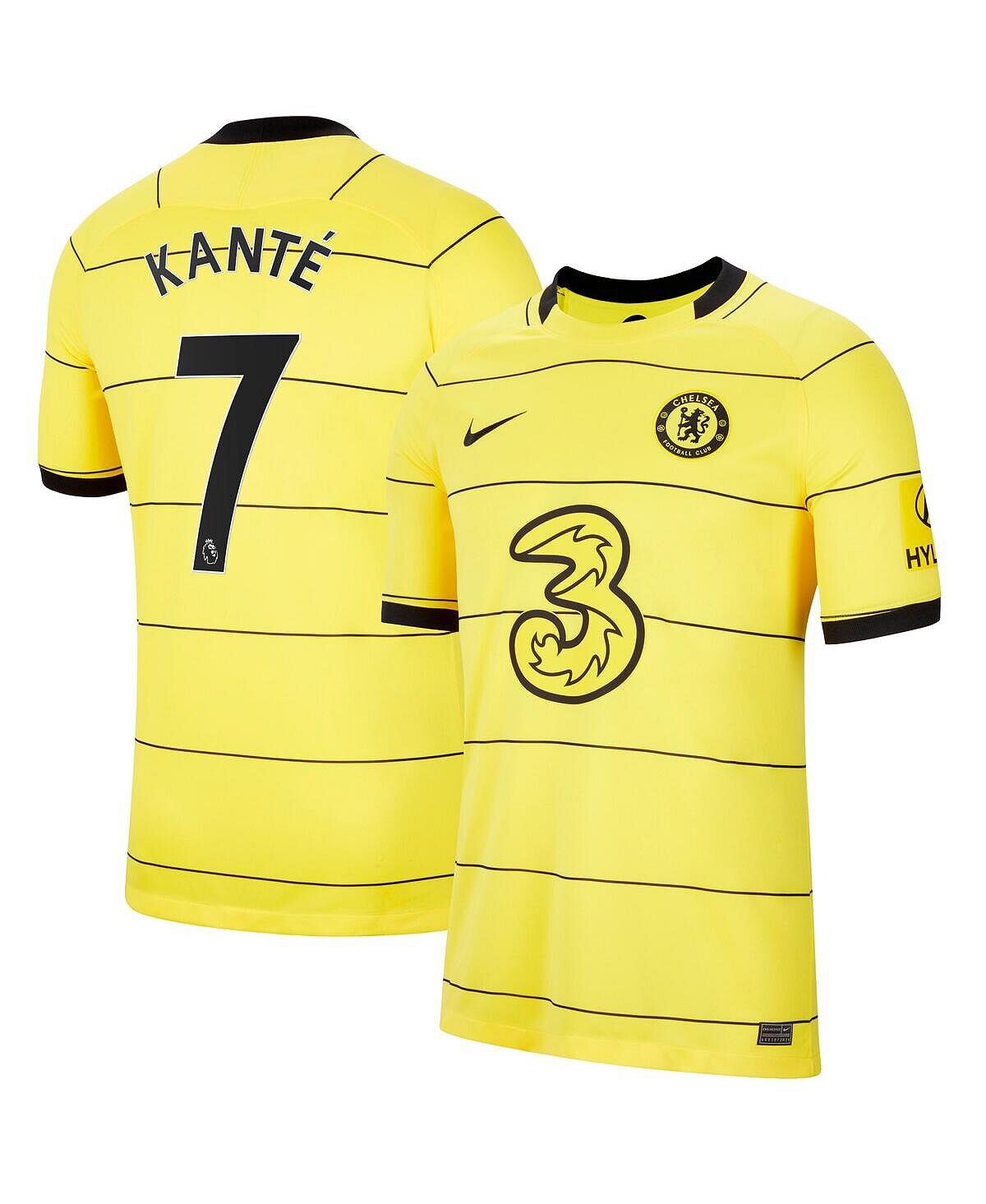 Мужская футболка N'Golo Kanté Yellow Chelsea 2021/22 на выезде Breathe Stadium Player Nike
Мужская футболка N'Golo Kanté Yellow Chelsea 2021/22 на выезде Breathe Stadium Player Nike
