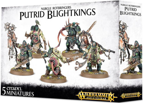 Миниатюра Games Workshop Warhammer Age of Sigmar: Nurgle Rotbringers - Putrid Blightkings
Миниатюра Games Workshop Warhammer Age of Sigmar: Nurgle Rotbringers - Putrid Blightkings